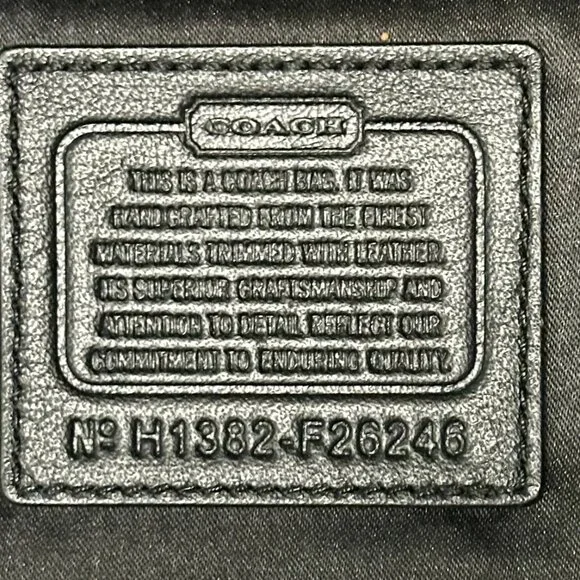 SOLD NWT COACH Campbell Belle Signature Lurex Carryall Shoulder Tote Black 26246 - Picture 14 of 16